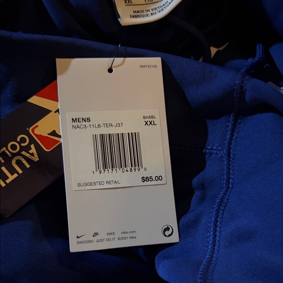 Nike Blue Texas Rangers Authentic Hoodie - Picture 4 of 4